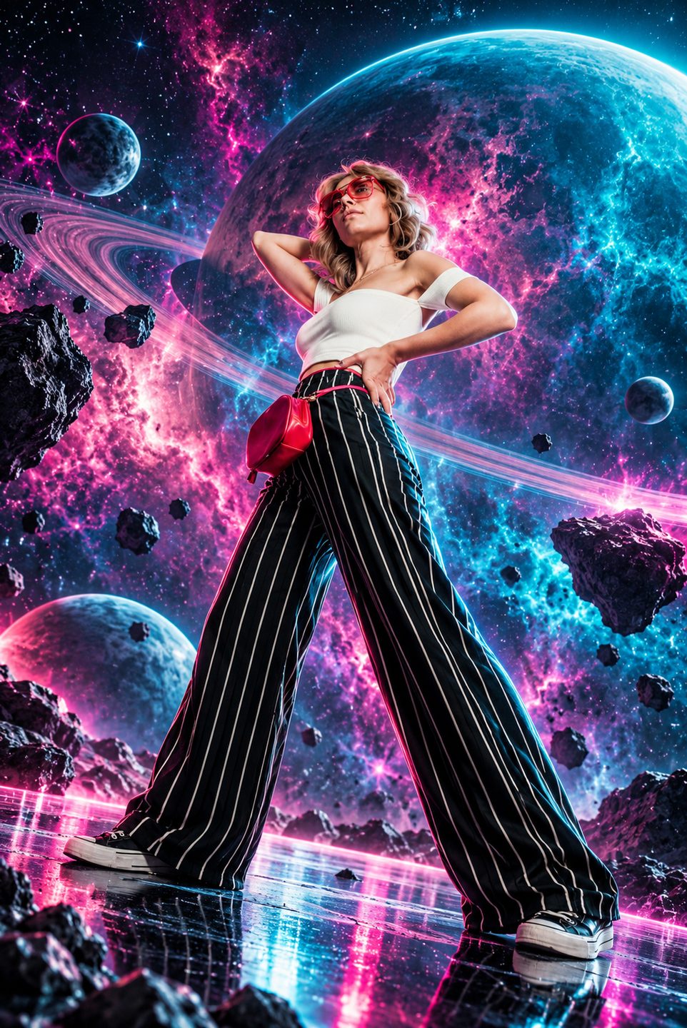 Cosmic Nebula Astronaut style example