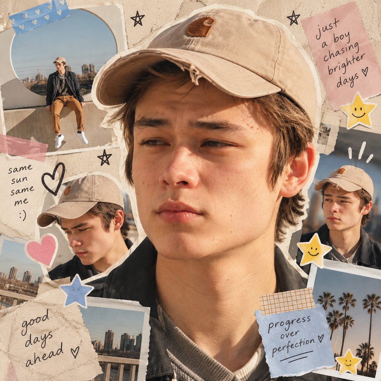 Friends Scrapbook Page style example